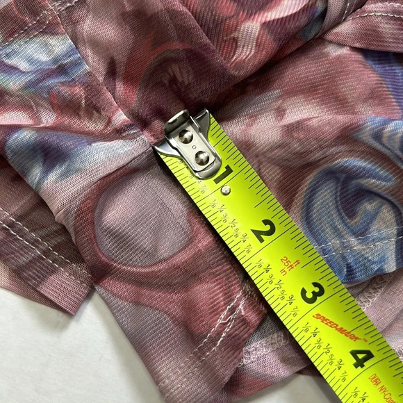 Urban Outfitters Rosie Mesh Romper Renaissance Pink Womens Size Small - Picture 15 of 15